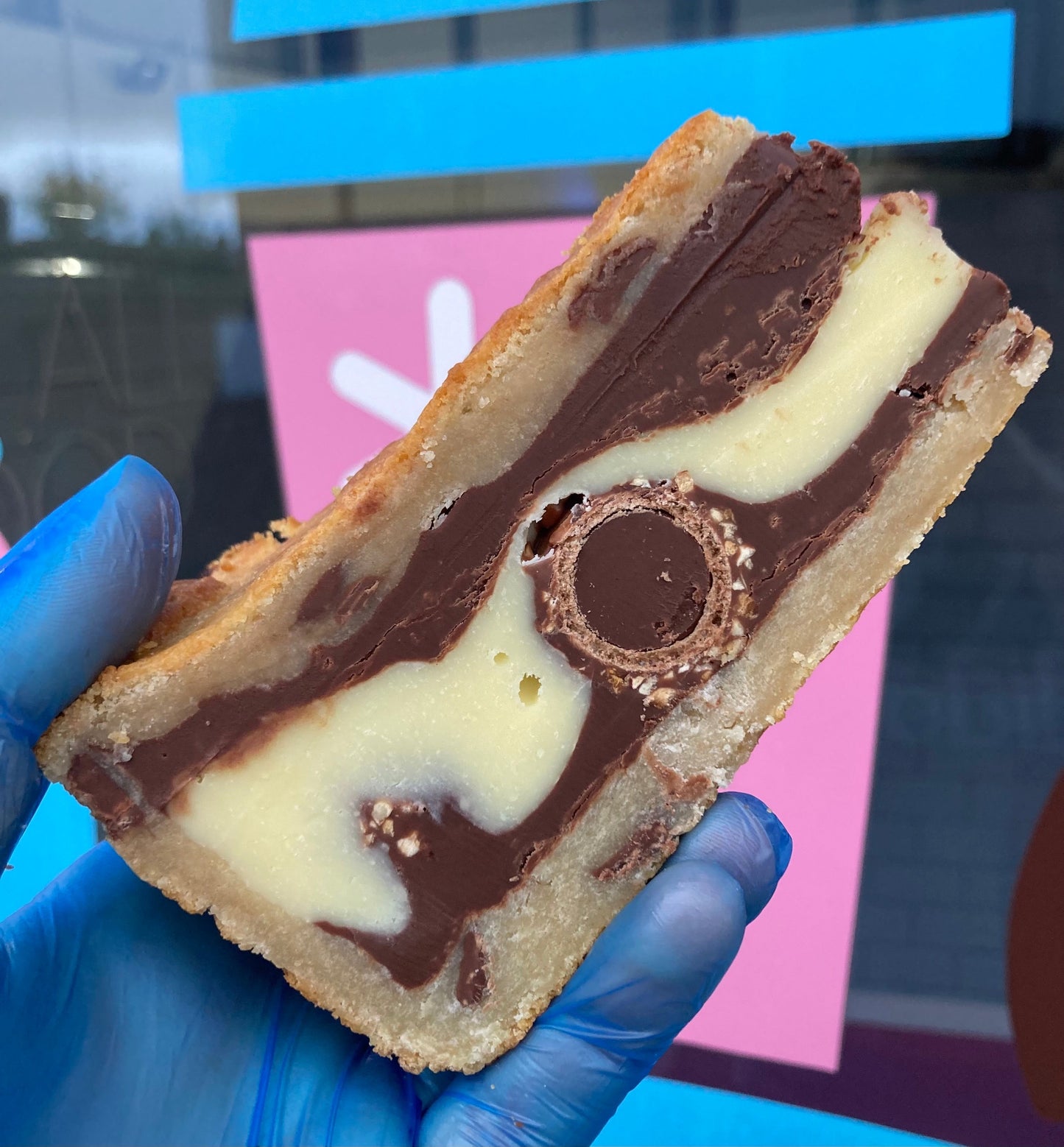 Full Ferrero Rocher Cookie Pie