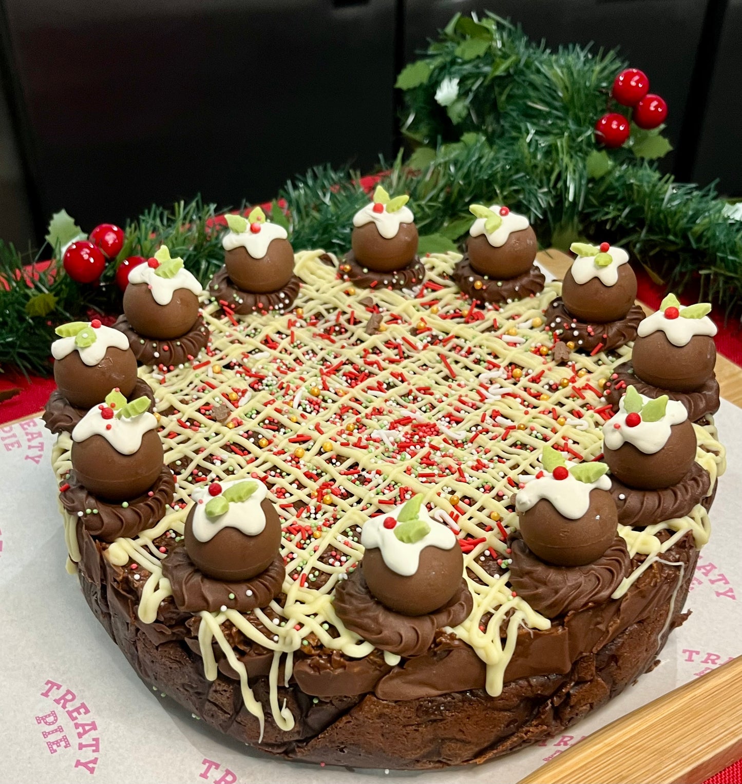 Festive Ferrero Cornflake Pie
