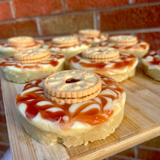 Individual Jammie Dodger Cookie Dough Pie