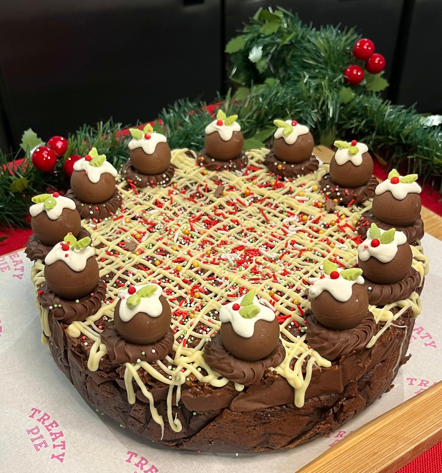Festive Ferrero Cornflake Pie