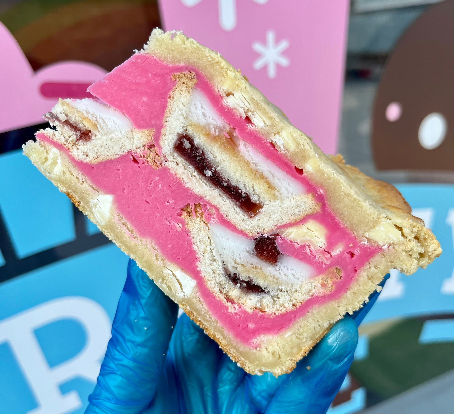 Full Cherry Bakewell Cookie Pie