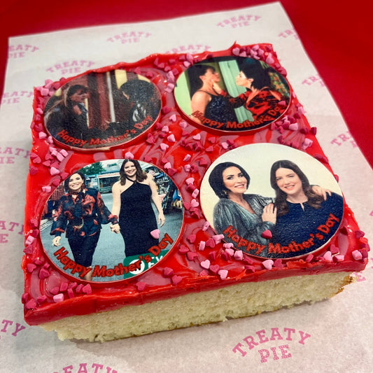 4 Photo Mother’s Day School Cake/Brownie