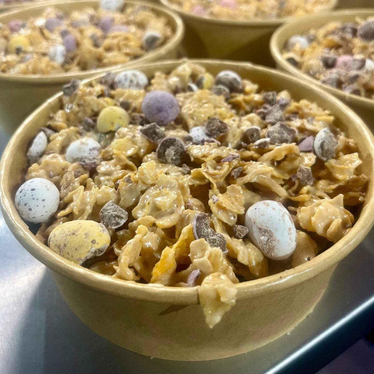 Kinder Mini Egg Crunch Cake