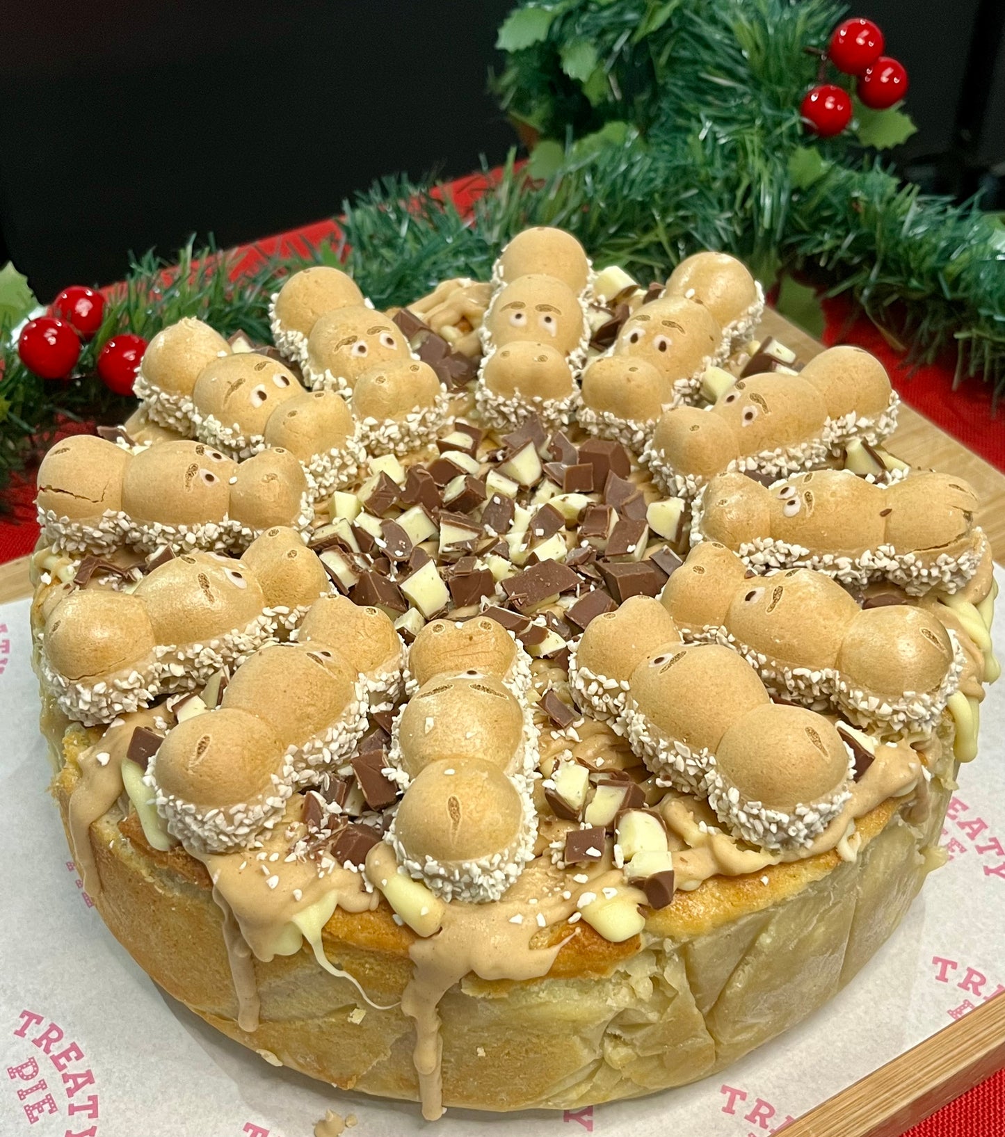 Loaded White Kinder Cookie Pie